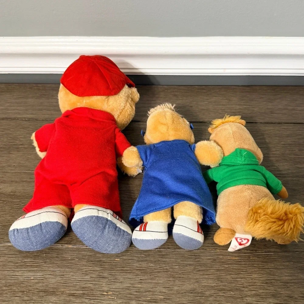 Alvin and the Chipmunks Plush Lot Vintage 1983 1987 Simon Alvin Ty Theodore 3pc